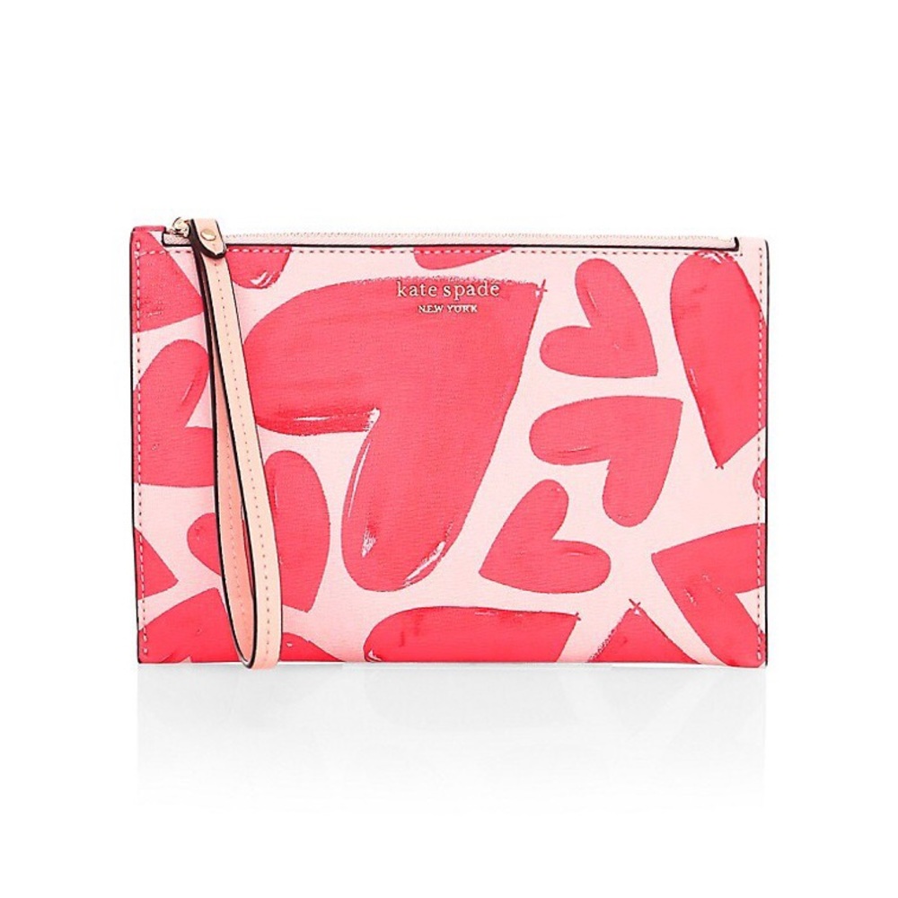 Kate Spade “Ever Fallen” Spencer Hearts Wristlet - Picture 9 of 14